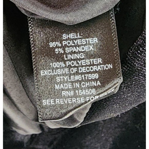 Colleen Lopez Jacket Womens Extra Small Black Velvet Floral Embroidered Blazer - Picture 11 of 12